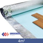 3mm Silver Acoustic Underlay - 4m2 - For Wood & Laminate Flooring with overlap