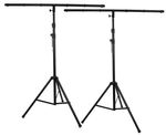 Stage Lighting Stands with T Bar for 6 Fixings Pair of 3.5M