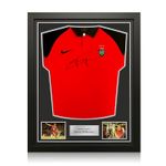 Jonny Wilkinson Signed Toulon Rugby Shirt. Standard Frame