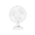 9"Desk Fan White Oscillating 2 Speed Table Air Cooling Tilt Portable Home Office