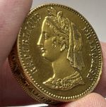 FRANCE 1848 GADOURY #240P ORIGINAL STRIKE GILT TRIAL/ESSAI 10 CENTIMES -MARIANNE