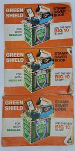 Vintage Green Shield Stamp Saver Books x3 –  Partial Filled  | Retro Collectable