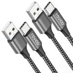 RAVIAD USB C Cable 2M 2Pack, Type C Charger Fast Charging 2M, Grey 