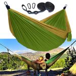 2 Person Double Camping Hammock Chair Bed Outdoor Hanging Swing Sleeping Garden
