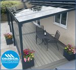 Aluminium Canopy Carport Patio Cover / Glass Clear roofing / Grey or White Frame
