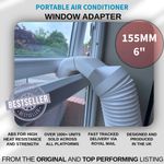 High Flow Air Con Window Vent Adapter Connector AC 155mm 6" 
