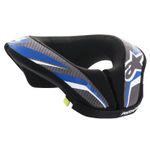 Alpinestars 2026 Youth Sequence Neck Roll Black Anthracite Blue  MX Quad Kids