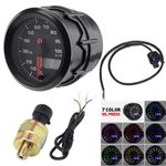 Universal Car Vehicle 2inch 52mm Pointer Oil Pressure Gauge Meter Kits 7 Colors