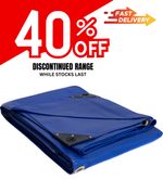 Extra Heavy Duty PVC Tarpaulin 560GSM Cover Waterproof Tough Lorry Tarp Blue