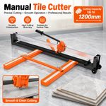 Manual Tile Cutter 1200mm Single Rail Hand Tool Cutting Machine Professional