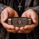 King of Kings Faith Bracelet - Adjustable Christian Wristband, Christian Gift