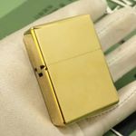 Zorro 912s Polished Brass Lighter - 210g Case & Heavy Duty Hinge