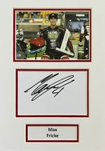 Max Fricke Hand Signed A4 Mounted Photo Display Speedway Autograph 2