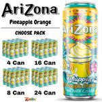 AriZona Whipped Pineapple 22oz Tropical Drink Big Can – Choose Qty
