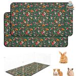 Guinea Pig Cage Liners 61x120cm (2-Pack)–Waterproof, Reusable & Machine Washable