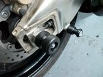 HONDA CBR 600f no RR 1996-2008 CRASH MUSHROOMS  REAR AXLE SLIDERS BOBBINS    S3P