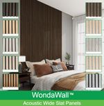 Acoustic Wide Slat Wall Panels 2.4m x 60cm Stylish Soundproofing Modern Panel