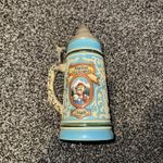 Vintage Alpine Ayingerbrau Beer Stein Pewter Lidded Western Germany Tankard