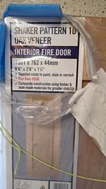Shaker Pattern 10 FD30 Oak Veneer Interior Fire Door 1981x762x44mm