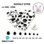 Craft Googly Eyes ? Moving Wiggly Eyes 6mm?20mm, Pack of 100?1000 Assorted Size