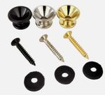 2PCS Guitar Strap Lock Pins Metal Button Locks Electric Bass Ukulele UK