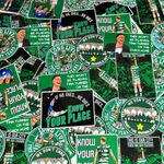 Know Your Place – Glasgow Derby Stickers - 18 Mixed Bag Celtic Irish Celts