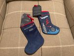 TWO BA LIMITED EDITION HANGING XMAS STOCKINGS FROM 2025. COLLECTABLE AND RARE.