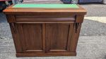 Antique Victorian narrow  Chiffonier sideboard with leather top TC170426C