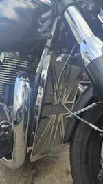 Triumph Thunderbird 1600/1700 radiator guard cover Union jack POLISHED CHROME