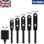 Universal Smart Watch Charging Cable 2-Pin USB Data Magnetic Charger UK