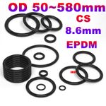 Metric EPDM Rubber O Rings Various OD 50~580mm 8.6mm Cross Section O Ring Seals