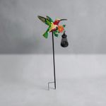 Hummingbird & Lantern Solar powered Garden Stake Light