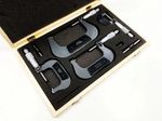 Outside Micrometer Set With Anvils Metric 0.01mm Precision Measuring Kit