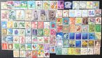 JAPAN Stamps 100 all different, postally used off paper