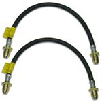 2 x LPG HOSES POL x POL PIGTAIL GAS PIPE 500mm 0.5m LP PROPANE BOTTLE CONNECTOR