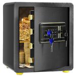 Digital Security Safe Box Electronic Money Cash Jewelry Deposit Removable Shelf.