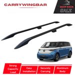 Roof Side Rails For VW ID BUZZ LWB Model 25-26 Aluminium Rack Bars Black Color