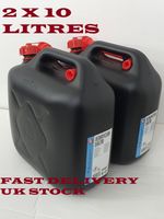 2 X 10L Petrol Diesel Container Storage Car Van UK Fuel Jerry Can  Spout Nozzle