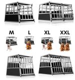 Dog Travel Crate Aluminium Cat Pet Car Transport Box Travel Cages Carrier Cage