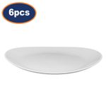 Set Of 6 Arc 30cm White Porcelain Oval Steak Dish Plate Kitchen Dinner Tableware