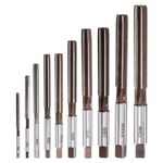 10pcs Hand Reamers Set 3mm-12mm H8 Accuracy Alloy Tool Steel 6 Straight Flutes