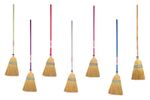 COLOURFUL TUBTRUG RED GORILLA CORN BROOM BRUSH STABLE GARDEN HORSE EQUESTRIAN