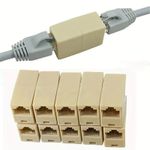 10pcs RJ45 Ethernet Cable Coupler Straight Joiner Cat5e Cat6 Network Connector