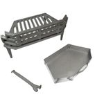 WW Victorian 16" Fire Grate with Coal Saver Classic Ash Pan Lifting Tool Heavy