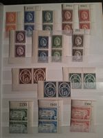 St.Vincent 1955 & 1958 QE2 - 3 sets all MNH doubles