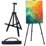 Portable Foldable Easel Painting  Adjustable Metal Sketch Display Art Tripod 65"