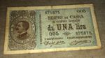 ITALY 20 August 1914 Buono di Cassa, da UNA lira, Series 005