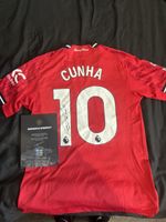 Signed Cunha Match Issue Home Shirt, Super Rare With Club COA