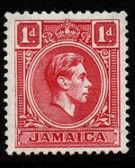 JAMAICA SG122 1938 1d SCARLET MNH
