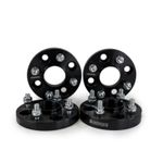 FIT FORD FIESTA MK6 MK7 ST150 15/20MM ALUMINIUM BLACK WHEEL SPACERS HUBCENTRIC